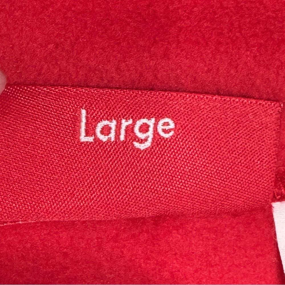 Supreme x Polartec Red Fleece Sweatshirt Mock Neck Pullover Long Sleeve SZ Large - Picture 9 of 14